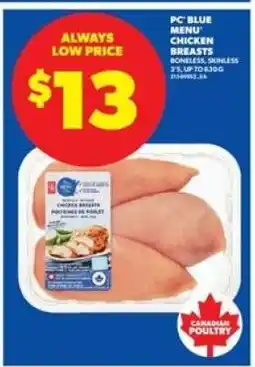 Real Canadian Superstore PC BLUE MENU CHICKEN BREASTS offer