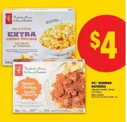 No Frills PC Dinner Entrées offer