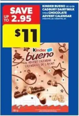 Real Canadian Superstore Kinder Bueno Advent Calendar offer