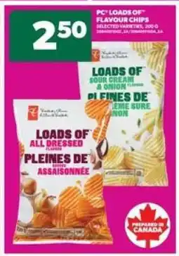 Real Canadian Superstore PC Loads of Flavour Chips offer
