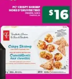 Real Canadian Superstore PC Crispy Shrimp Hors D'Oeuvre Trio offer