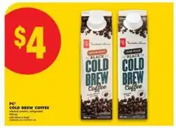 No Frills PC Cold Brew Coffee offer