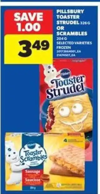 Real Canadian Superstore Pillsbury Toaster Strudel or Scrambles offer