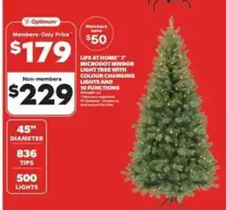Real Canadian Superstore LIFE AT HOME 7' MICRODOT MIRROR LIGHT TREE offer