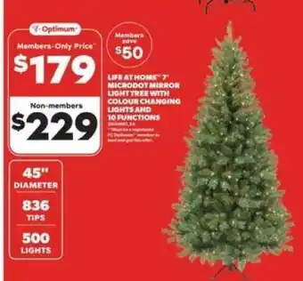 LIFE AT HOME 7' MICRODOT MIRROR LIGHT TREE