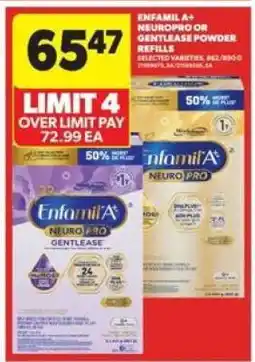 Real Canadian Superstore Enfamil A+ NeuroPro or Gentlease Powder Refills offer