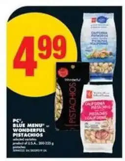 No Frills PC, Blue Menu or Wonderful Pistachios offer