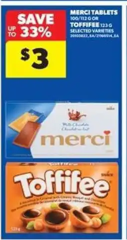 Real Canadian Superstore Merci Tablets / Toffifee offer