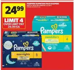Real Canadian Superstore Pampers Super Big Pack Diapers offer