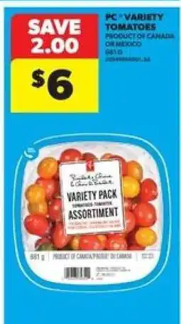 Real Canadian Superstore PC Variety Tomatoes offer