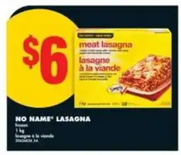 No Frills NO NAME LASAGNA offer