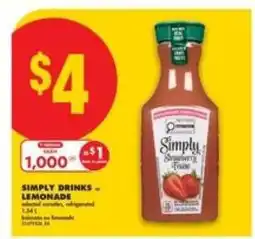 No Frills SIMPLY DRINKS – LEMONADE offer