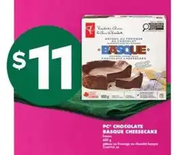 No Frills PC Chocolate Basque Cheesecake offer