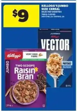 Real Canadian Superstore Kellogg's Jumbo Size Cereal offer
