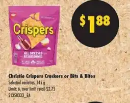 No Frills Christie Crispers Crackers or Bits & Bites offer