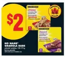 No Frills No Name Granola Bars offer