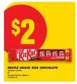 No Frills NESTLÉ SNACK SIZE CHOCOLATE offer
