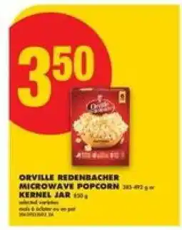 No Frills ORVILLE REDENBACHER MICROWAVE POPCORN KERNEL JAR offer