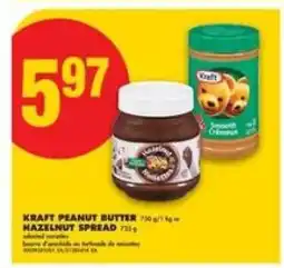 No Frills KRAFT PEANUT BUTTER OR HAZELNUT SPREAD offer
