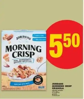 No Frills JORDANS MORNING CRISP GRANOLA offer