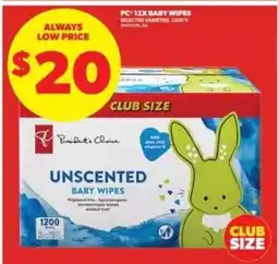 Real Canadian Superstore PC 12X Baby Wipes offer