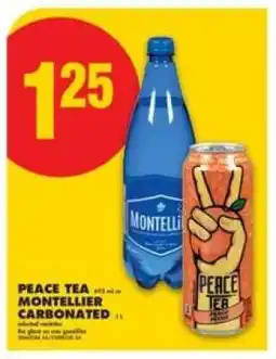No Frills PEACE TEA MONTELLIER CARBONATED offer