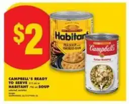 No Frills CAMPBELL’S READY TO SERVE SOUP offer