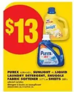 No Frills Purex, Sunlight, Snuggle offer
