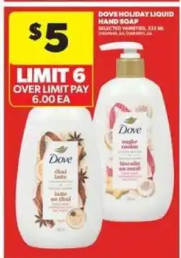 Real Canadian Superstore Dove Holiday Liquid Hand Soap offer