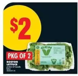 No Frills Boston Lettuce offer