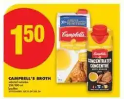 No Frills CAMPBELL’S BROTH offer