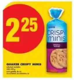 No Frills Quaker Crispy Minis offer