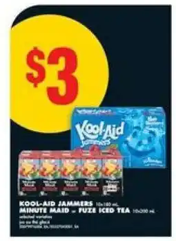 No Frills KOOL-AID JAMMERS, MINUTE MAID, FUZE ICED TEA offer