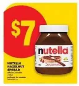 No Frills NUTELLA HAZELNUT SPREAD offer