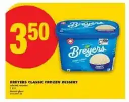 No Frills BREYERS CLASSIC FROZEN DESSERT offer