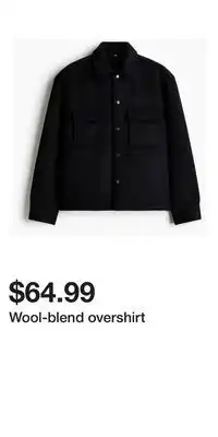 H&M Wool-blend overshirt offer