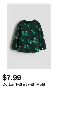 H&M Cotton T-Shirt with Motif offer