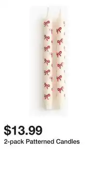 H&M 2-pack Patterned Candles offer
