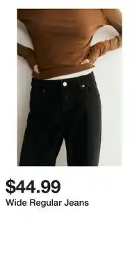 H&M Wide Regular Jeans offer