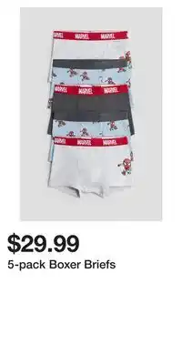 H&M 5-pack Boxer Briefs offer