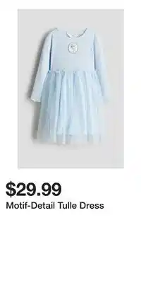 H&M Motif-Detail Tulle Dress offer