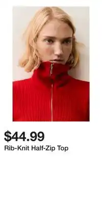 H&M Rib-Knit Half-Zip Top offer