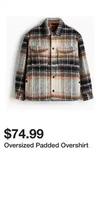 H&M Oversized Padded Overshirt offer