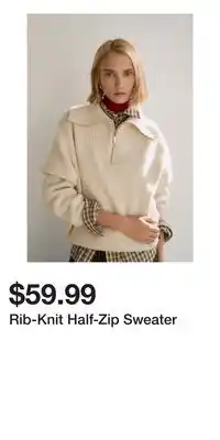 H&M Rib-Knit Half-Zip Sweater offer