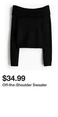 H&M Off-the-Shoulder Sweater offer