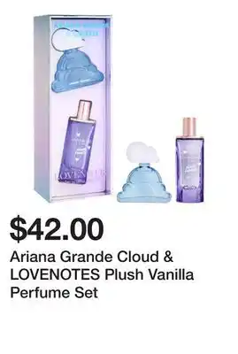 Sephora Ariana Grande Cloud & LOVENOTES Plush Vanilla Perfume Set offer