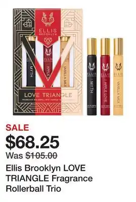 Sephora Ellis Brooklyn LOVE TRIANGLE Fragrance Rollerball Trio offer