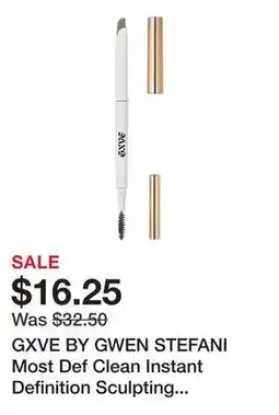 Sephora GXVE BY GWEN STEFANI Most Def Clean Instant Definition Sculpting Eyebrow Pencil offer