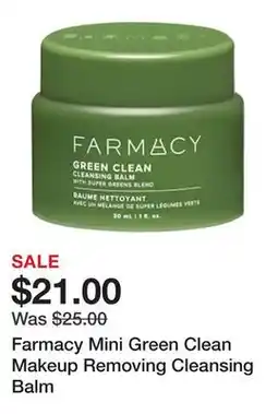Sephora Farmacy Mini Green Clean Makeup Removing Cleansing Balm offer