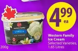 Save on Foods Western Family Ice Cream offer